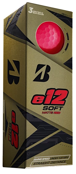 Bridgestone Golf E12 Soft Golf Balls -A-Grind Golf Shop e12 Soft Matt Red Sleeve cadd919e 1c5f 4085 80f6 b373c9fb2f82