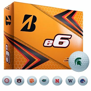 Bridgestone E6 NCAA Licensed Golf Balls 3 Bridgestone E6 NCAA Licensed Golf Balls